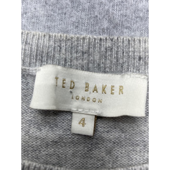 Ted Baker Sweater Womens Large Bow Detail Pullover Wool Blend‎ Long Sleeve Top - Picture 8 of 16